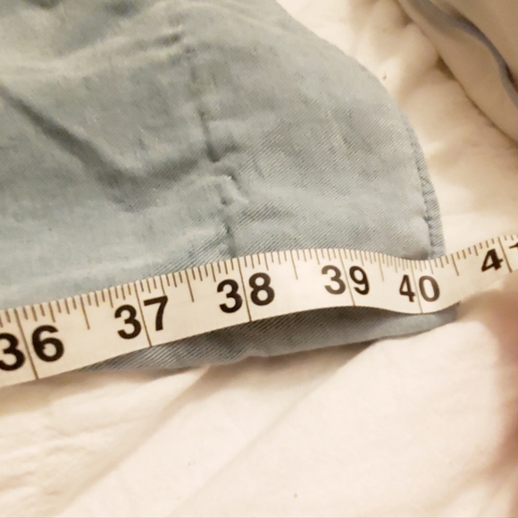 XL JOIE LYOCELL LIGHT BLUE BABY BLUE WIDE LEG PANTS - Picture 6 of 6